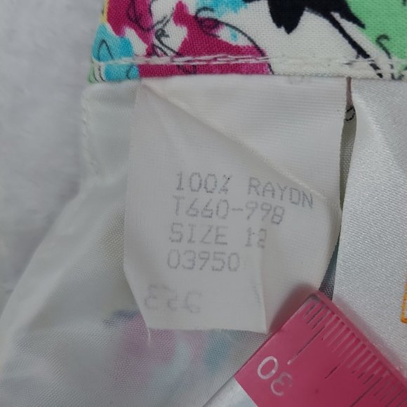 Vintage country sophisticates by pendleton Floral Rayon Skirt - Picture 4 of 12